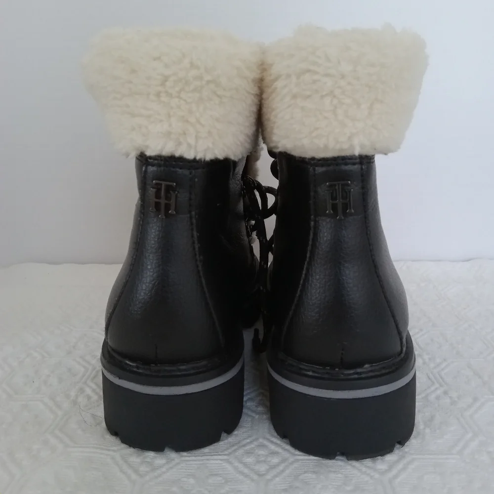 Tommy Hilfiger black faux